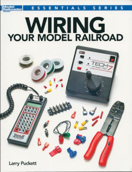Book cover of 'Wiring Your Model Railroad' with tools and equipment on a white background