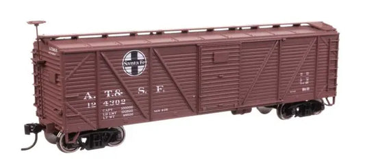 910-40701 WalthersMainline 40' ARA Single Sheathed Boxcar - Ready to Run -- Atchison, Topeka & Santa Fe #124302 (A. T.& S. F. Style; Circle-Cross Logo)