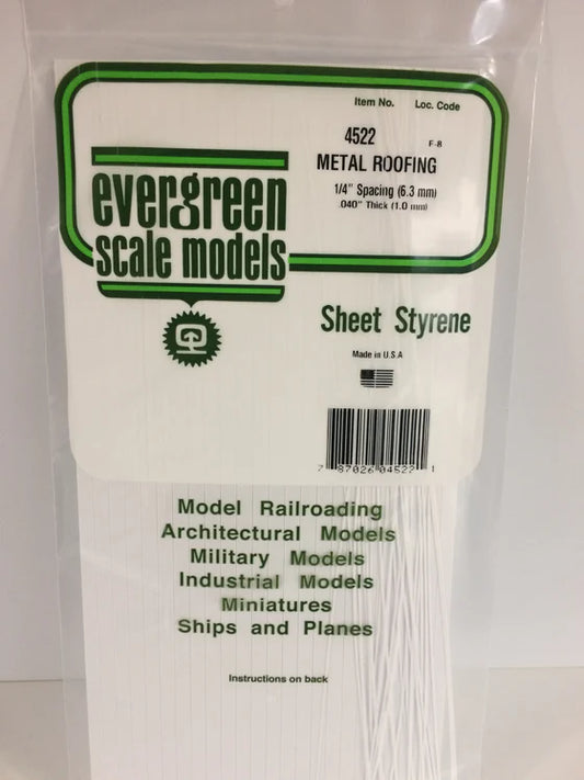 269-4522 Evergreen Metal Roofing Sheet -- 1/4"