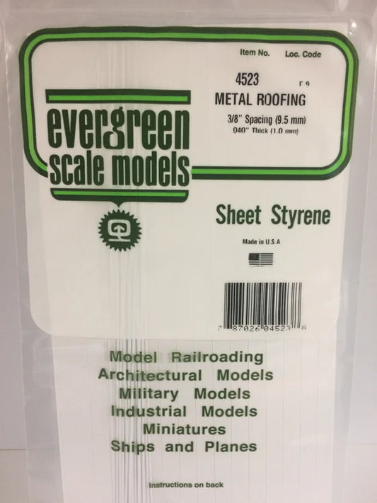 269-4523 Evergreen Metal Roofing Sheet -- 3/8 "