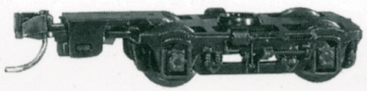 489-302051 MTL Four-Wheel Passenger Car Trucks -- w/ Couplers