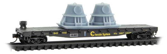 489-4500570 MTL N F-20 Flat w/Load B&O #9151