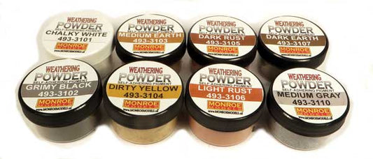 493-3100 Monroe Weathering Powder - Assortment (8)
