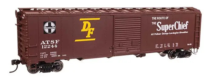910-46504 WalthersMainline 50' AAR Single Door Boxcar - Ready to Run -- Santa Fe #12244