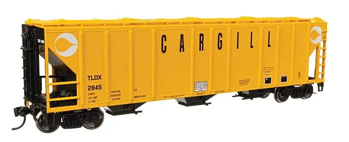 910-49406 WalthersMainline 50' Pullman-Standard PS2-CD 4427 3-Bay Covered Hopper - Ready to Run -- Cargill TLDX #2845