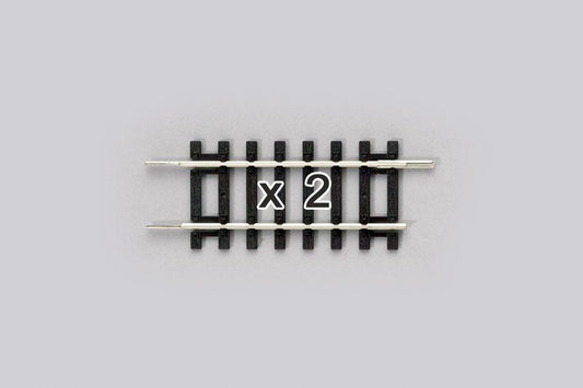 Pair of Adapter Tracks to Old PIKO 62mm, 2.4" (HO-Scale)