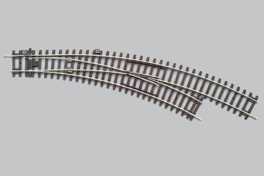 Right Curved Switch BWR, R3/R4 (HO-Scale)