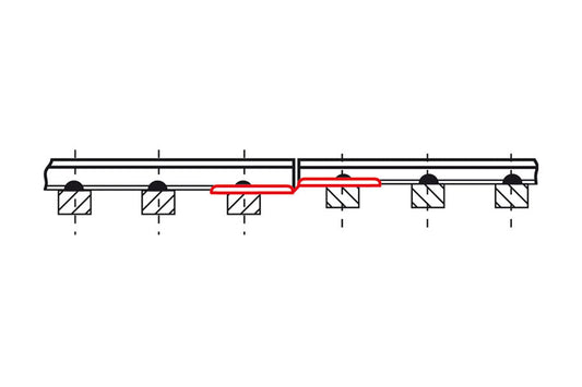 Code 83 Rail Conversion Joiners, 6 pieces (HO-Scale)