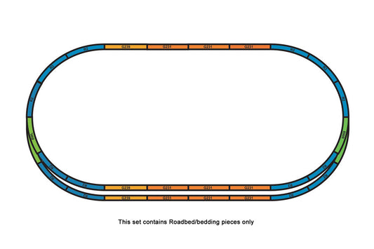 Roadbed for Track Set A+E (HO-Scale)