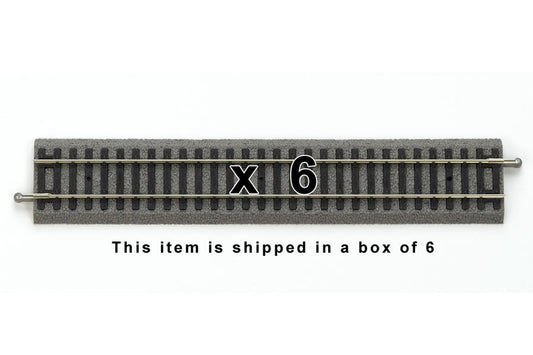 Box of 6 Roadbed A-Track Straight, 9.1" (HO-Scale)