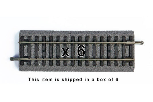 Box of 6 Roadbed A-Track Straight, 4.7" (HO-Scale)