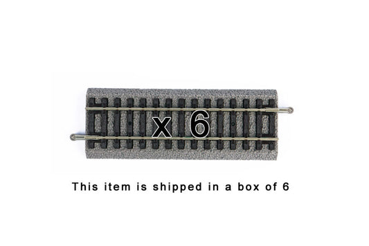 Box of 6 Roadbed A-Track Straight, 4.5" (HO-Scale)