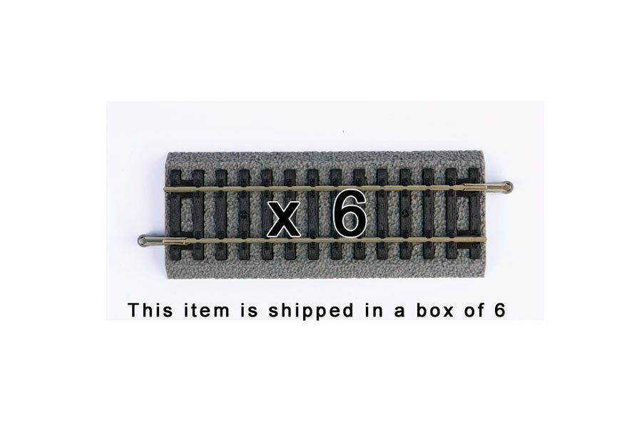 Box of 6 Roadbed A-Track Straight, 4.2" (HO-Scale)