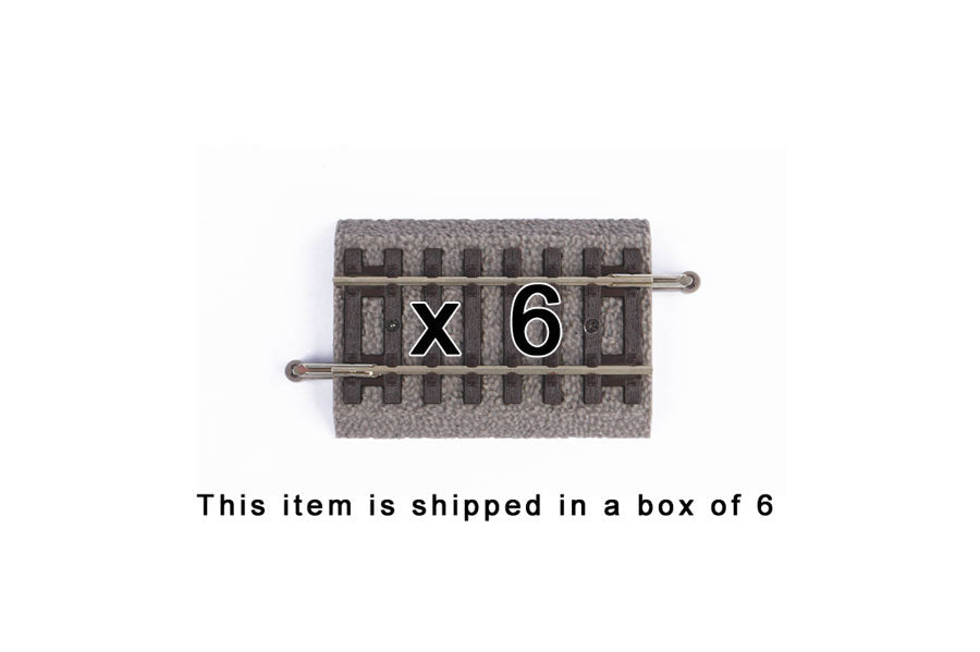 Box of 6 Roadbed A-Track Straight, 2.4" (HO-Scale)