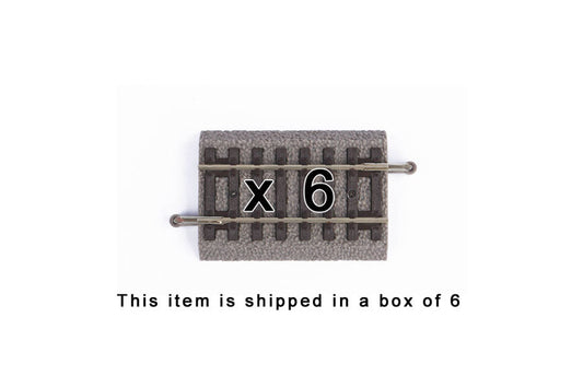 Box of 6 Roadbed A-Track Straight, 2.4" (HO-Scale)
