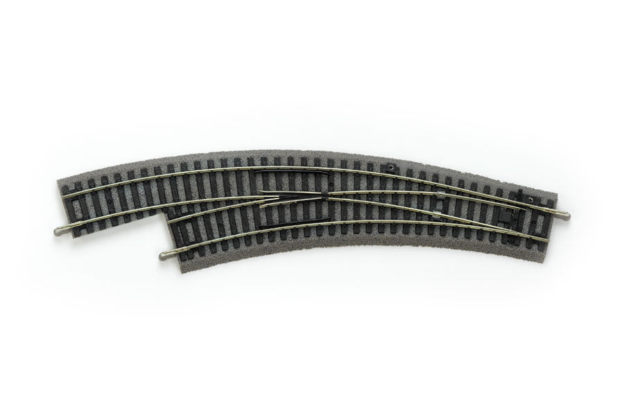 Roadbed A-Track Left Curved Switch BWL, R2/R3 (HO-Scale)