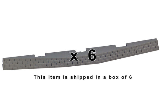Roadbed for Left Curved Switch Machine, 6 Pcs (HO-Scale)