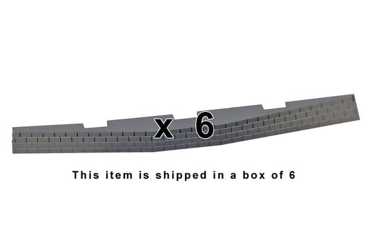 Roadbed for Right Curved Switch Machine, 6 Pcs (HO-Scale)