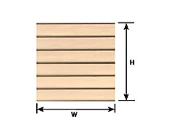 570-91551 Plastruct Sheet Clapboard White .125"