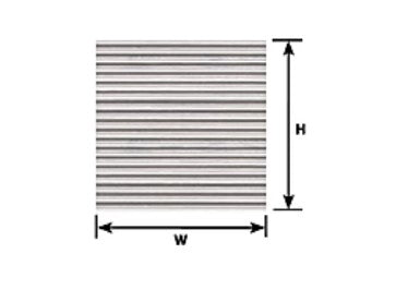 570-91519 Plastruct Corrugated Siding White .080"