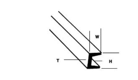 570-90581 Plastruct Channel 1/16x10"