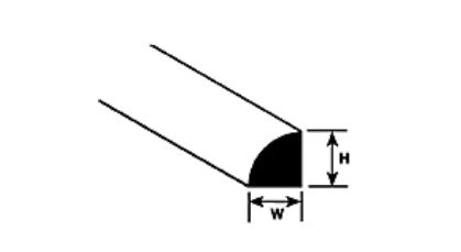 570-90875 Plastruct Hexagonal Rod .080"
