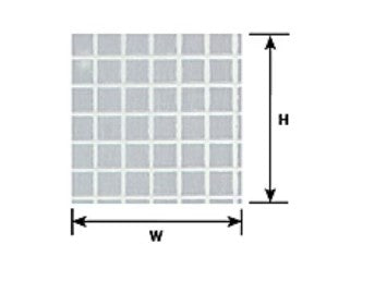 570-91544 Plastruct Square Tile White .235"