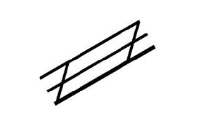 570-90692 Plastruct Stair Rail 6"
