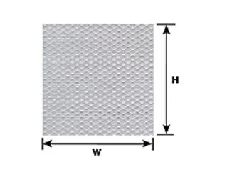 570-91681 Plastruct Sheet Tread Plate White .100"