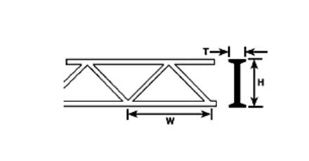 570-90653 Plastruct Truss 1/4"