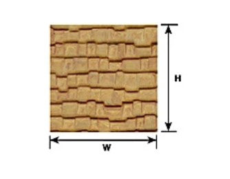 570-91655 Plastruct Sheet Wood Shake Beige .250"