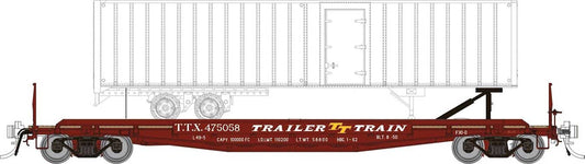 606-138018A Rapido HO 50' TOFC Flatcar -- TTX