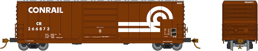 606-139006A Rapido HO Evans X72A Boxcar -- CR - Large Logo