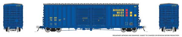 606-170006A Rapido HO PC&F B-70-69 Boxcar -- Golden West