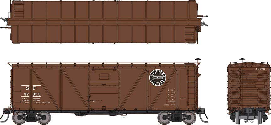 606-171054A Rapido HO Class B-50-16 Boxcar -- SP #31574