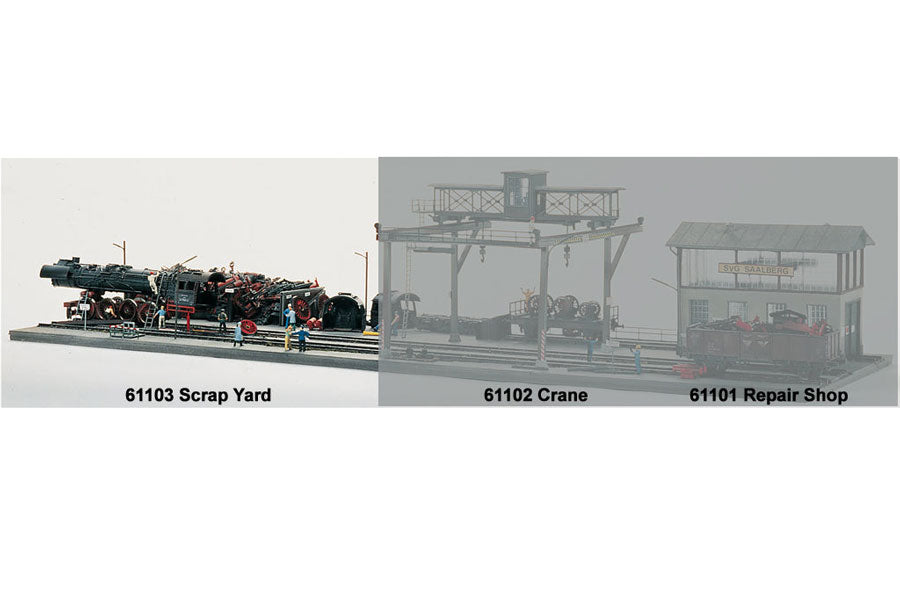 Classic Line Locomotive Scrap Yard, Building Kit (HO-Scale)