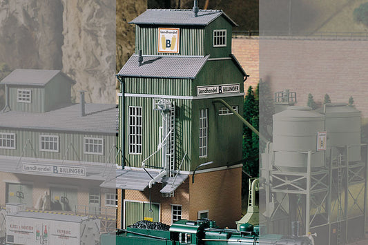 Classic Line Billingers Co-Op Elevator, Building Kit (HO-Scale)