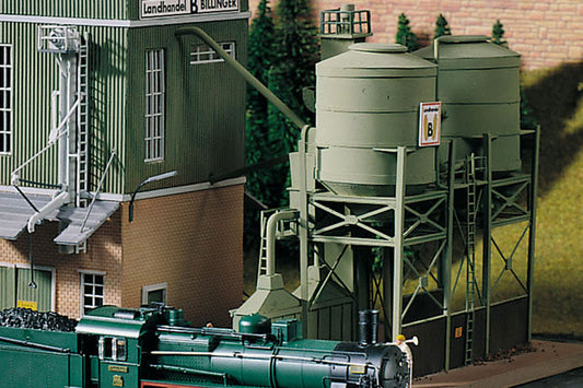 Classic Line Billingers Co-Op Silos, Building Kit (HO-Scale)