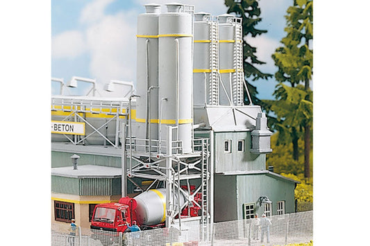 Classic Line Concrete Plant Silos, Building Kit (HO-Scale)