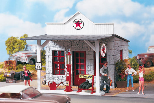 TEXACO Gas Station, Building Kit (G-Scale)