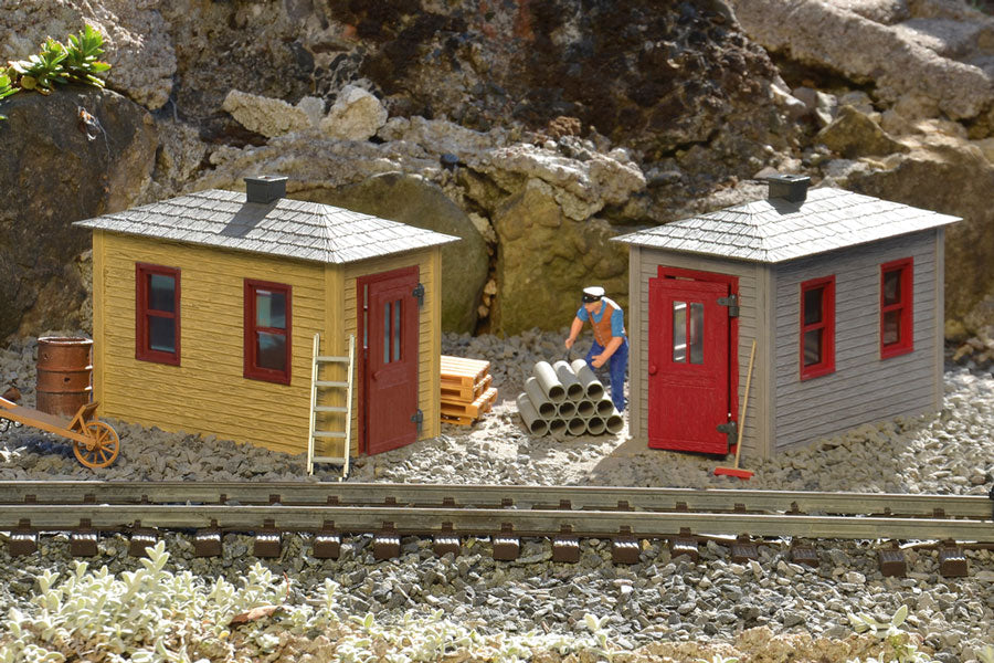 Railroad Tool Shed 2-pack Built-Up Building (G-Scale)