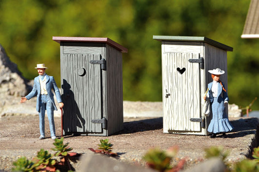 Outhouse 2-pack Built-Up Building (G-Scale)