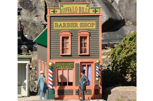 River City Buffalo Bills Barber Shop Built-Up Building (G-Scale)