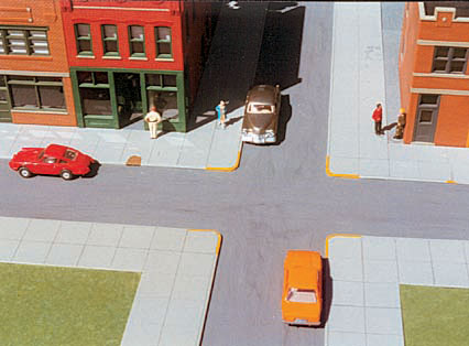 699-7000 Smalltown HO City Sidewalk