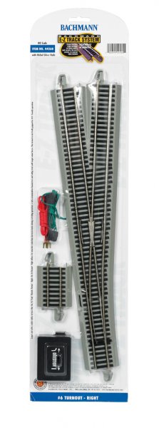 160-44560 Bachmann HO #6 Remote Right Hand Switch