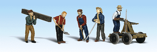 785-1898 WS HO Rail Workers w/Handcar