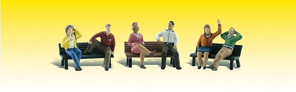 785-2206 WS N People on Benches