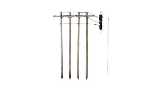785-2250 WS N Pre-Wired Poles Single-Crossbar