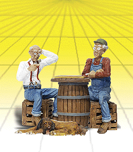 785-2522 WS G Checker Players & Dog