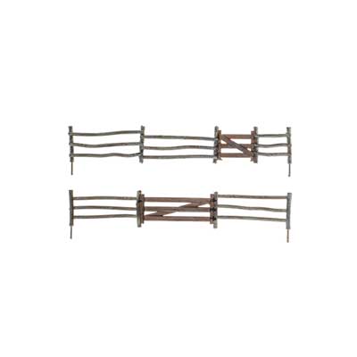 785-2991 WS N Log Fence w/Gates